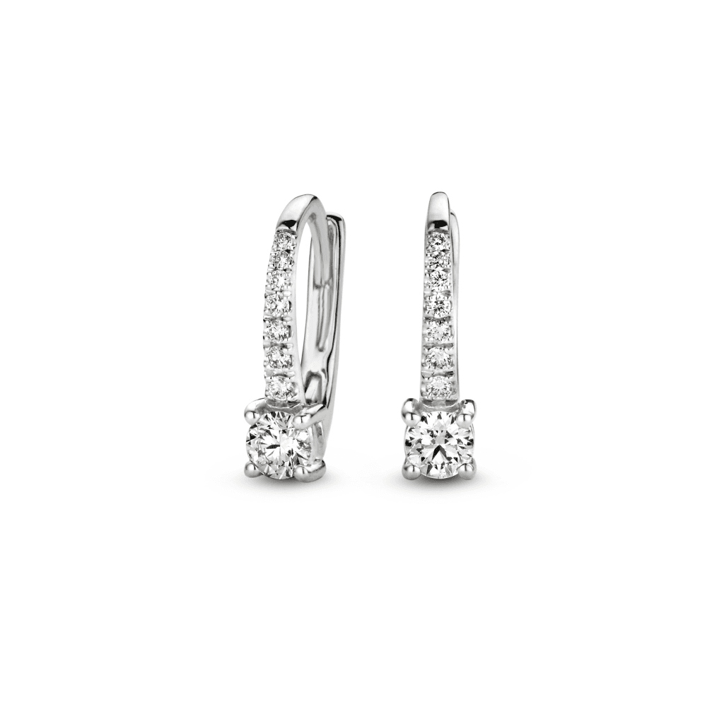 Schaap en Citroen Diamonds oorsieraad witgoud met diamant - #2