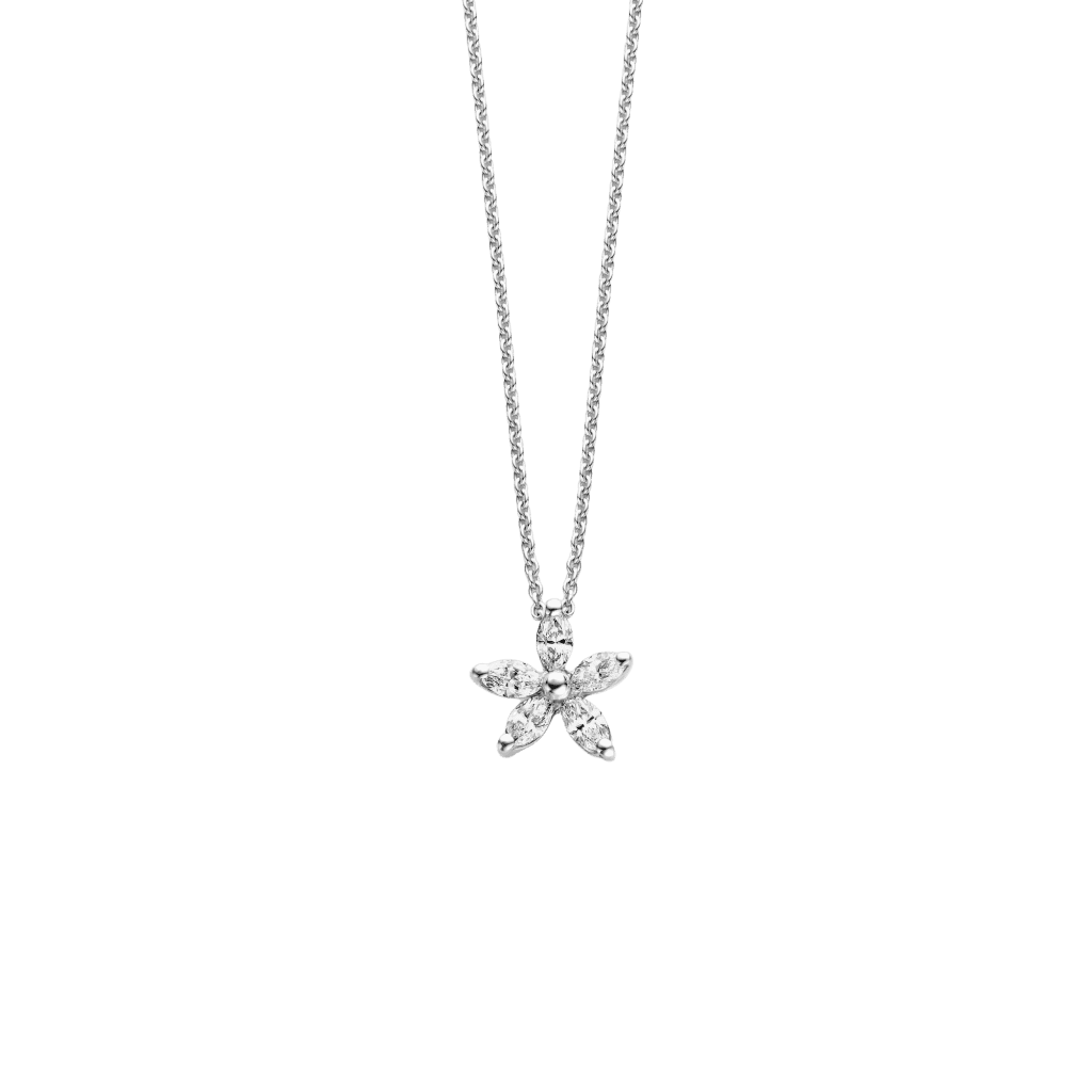 Schaap en Citroen Diamonds collier witgoud met diamant - #1