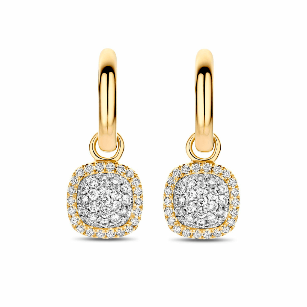 Tirisi Jewelry Milano Sweeties oorsieraad geelgoud met diamant - TE9324D(2T) - #2