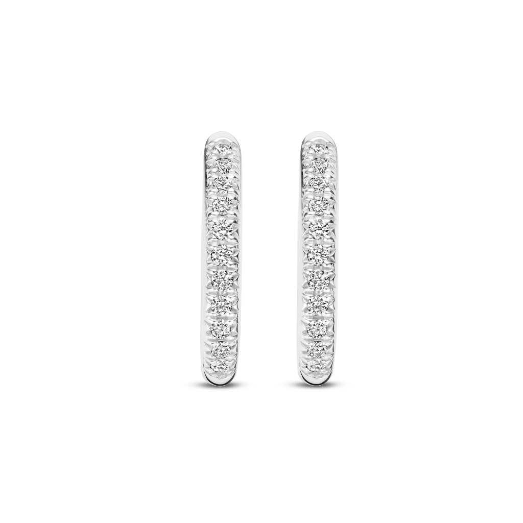 Schaap en Citroen Diamonds oorsieraad witgoud met diamant - #4