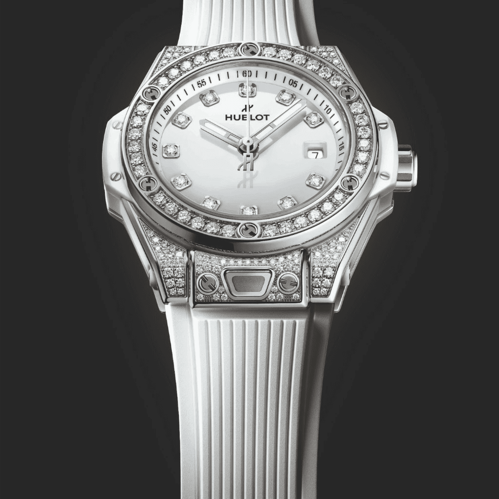 Hublot Big Bang One Click Steel White Pave 33mm - 485.SE.2210.RW.1604 - #4