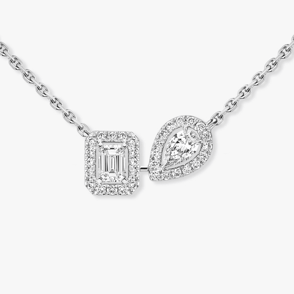 Messika My Twin collier witgoud met diamant - 14534-WG - #3