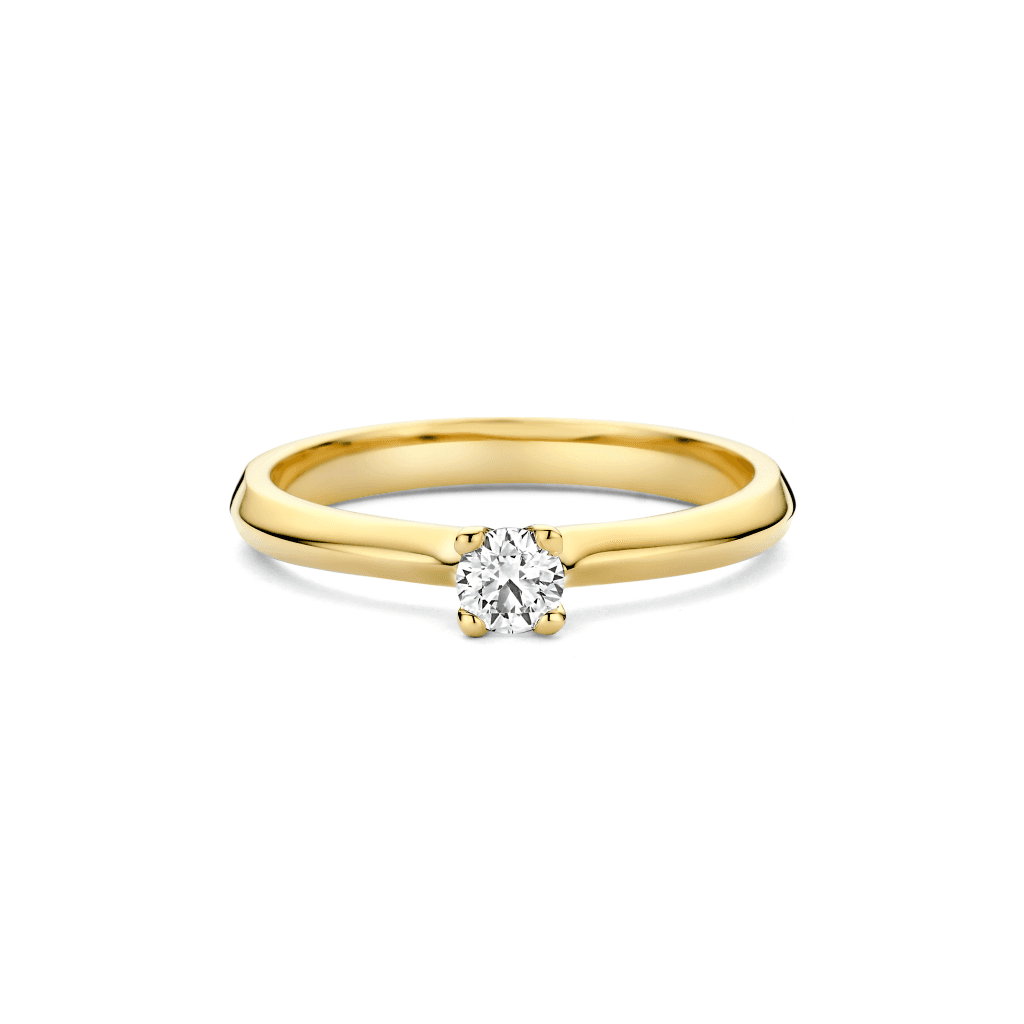 Schaap en Citroen Diamonds ring geelgoud met diamant - #3