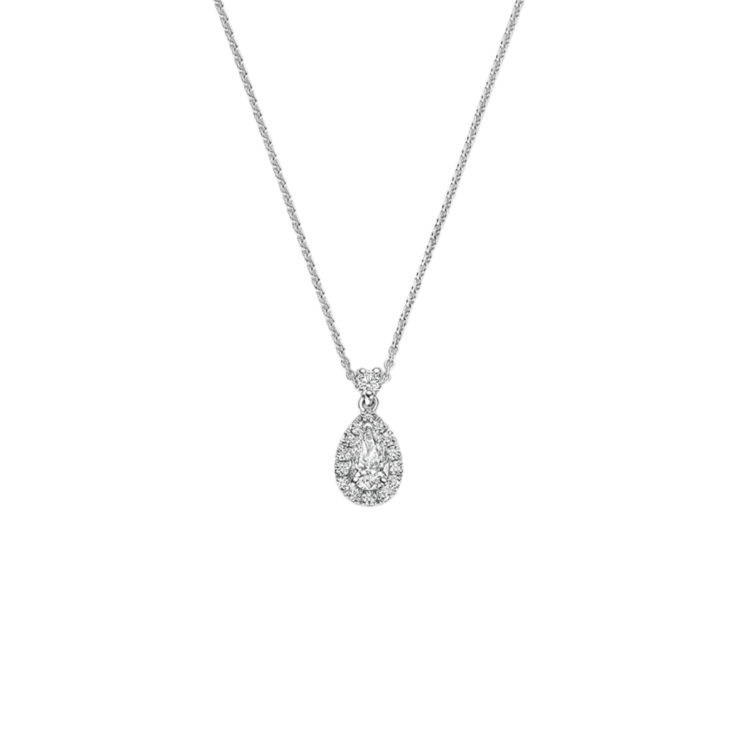 Schaap en Citroen Diamonds collier witgoud met diamant - #1