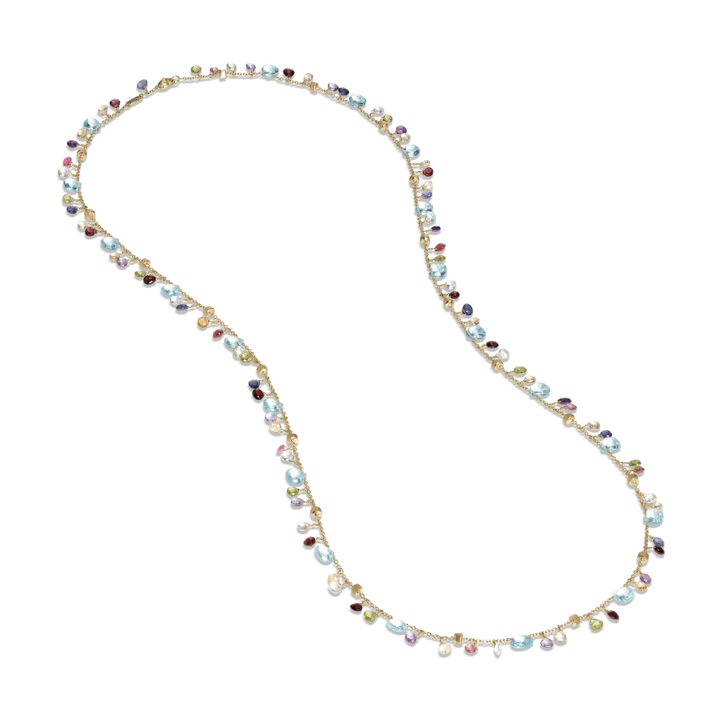 Marco Bicego Paradise collier geelgoud met diversen kleurstenen - CB2585-MIX01T - #1