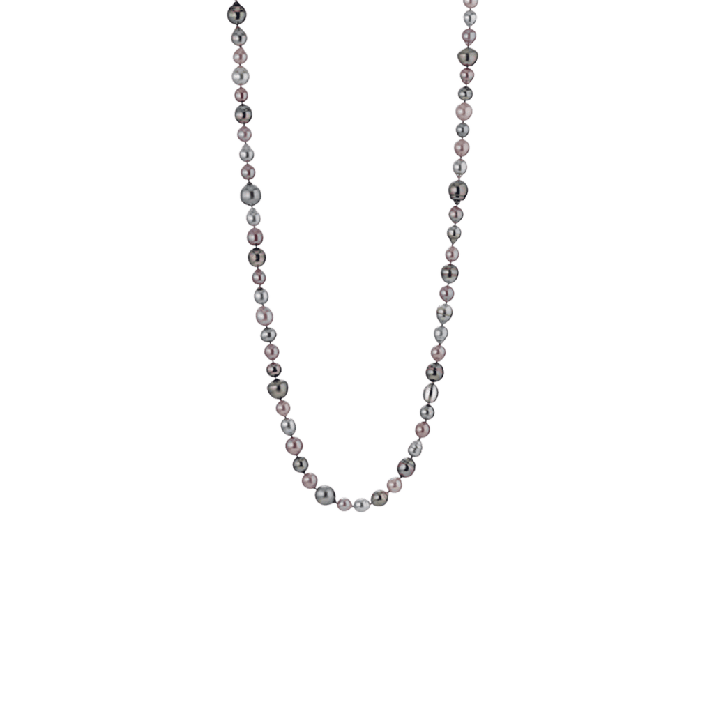 Schaap en Citroen Pearls collier staal met parel - #1