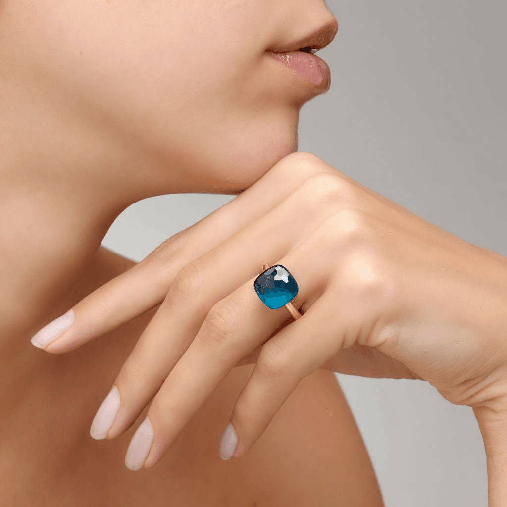 Pomellato Nudo Grande ring roodgoud met london topaas - PAB2010 O6000 000TL - #3