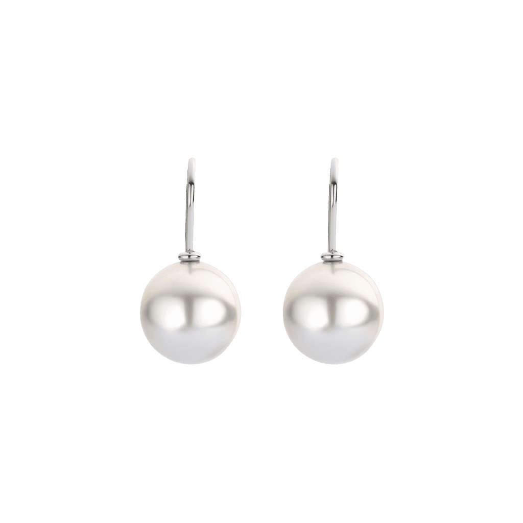 Schaap en Citroen Pearls oorsieraad witgoud met parel - #1