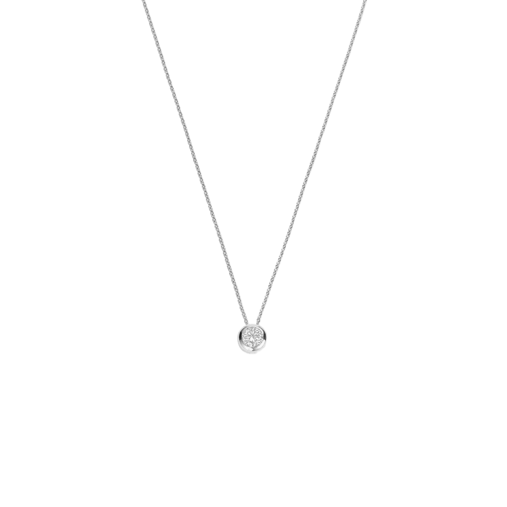 Schaap en Citroen Diamonds collier witgoud met diamant - #1