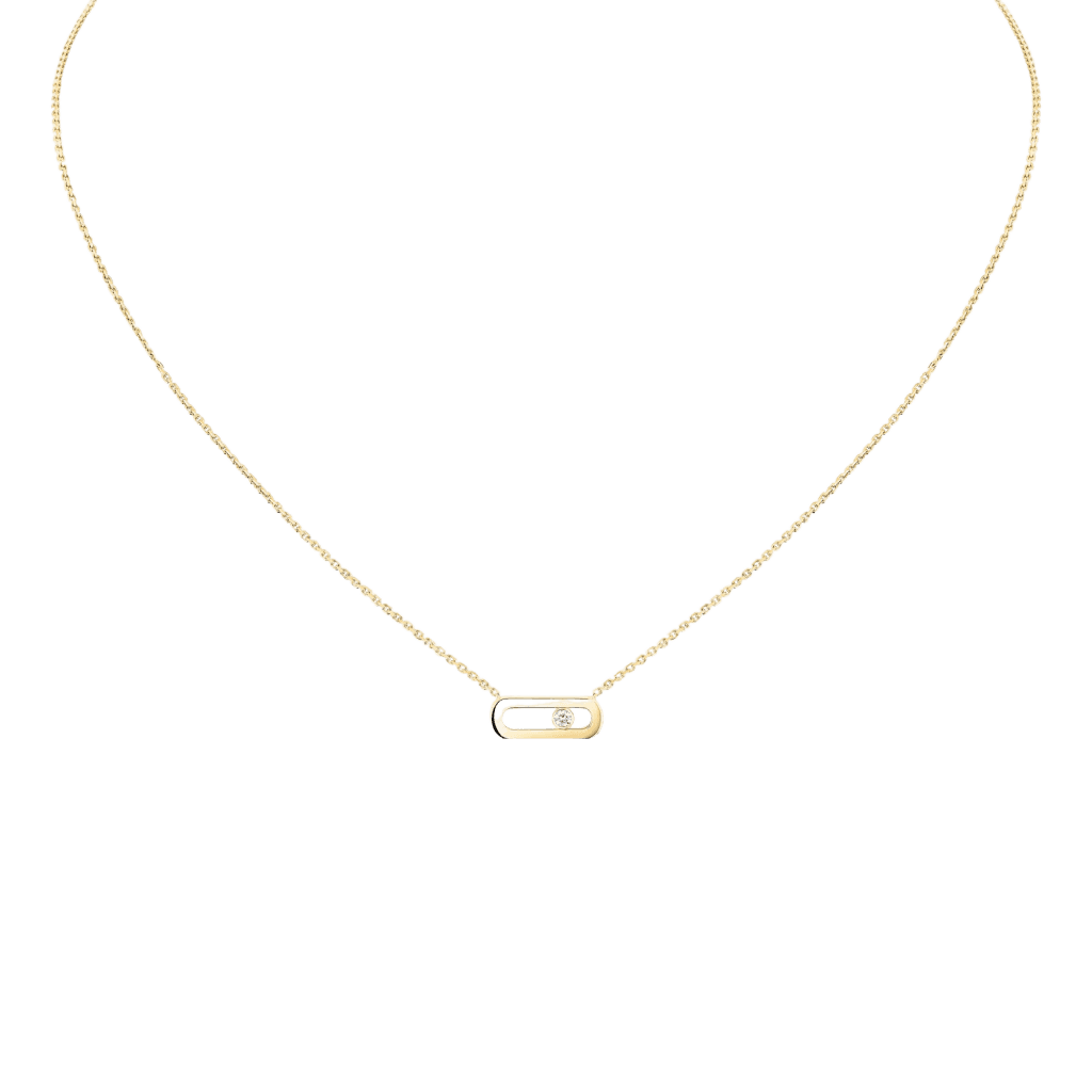 Messika Move Uno collier geelgoud met diamant - 14613-YG - #1