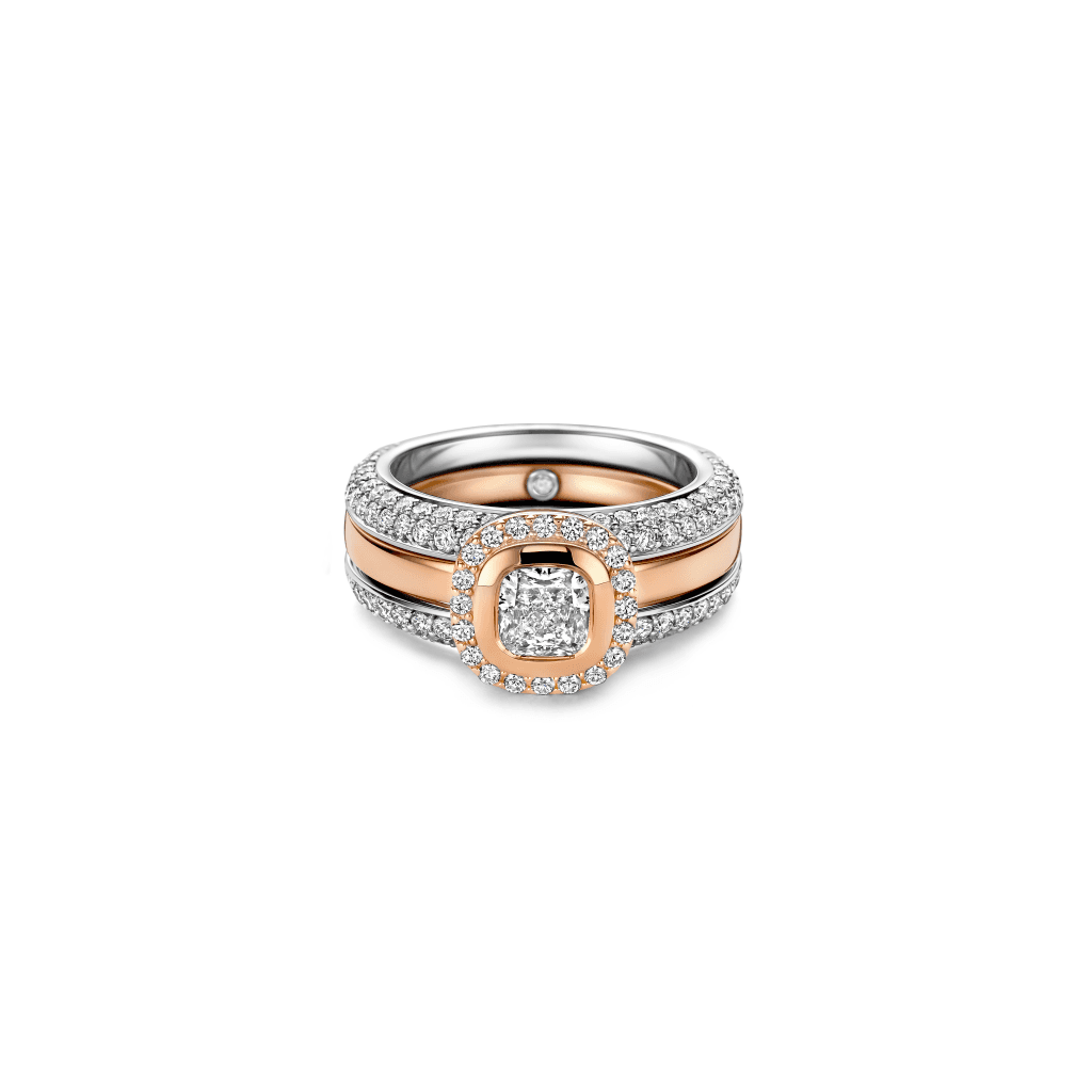 Schaap en Citroen Diamonds ring roodgoud met diamant - #13
