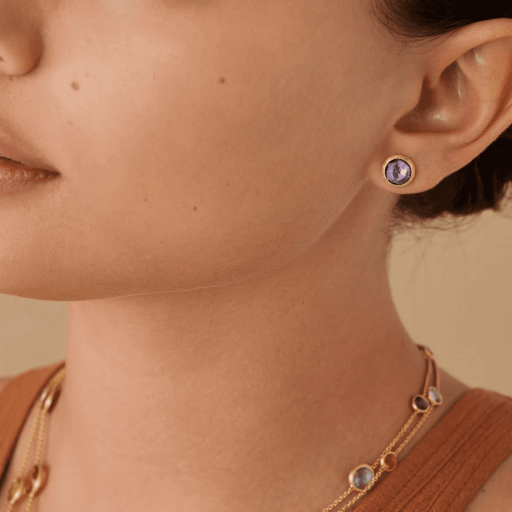 Marco Bicego Jaipur oorsieraad geelgoud met amethist - OB957-AL01 - #3