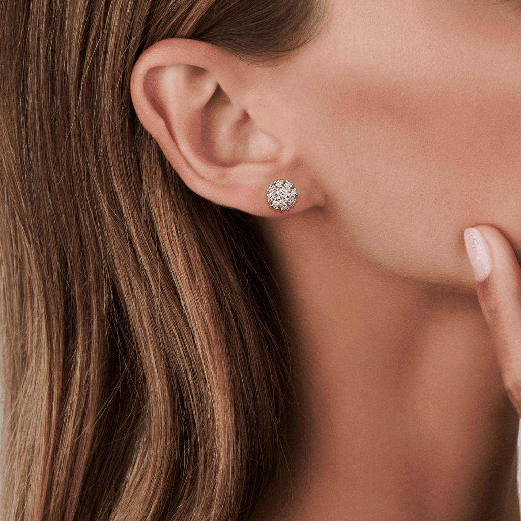 Schaap en Citroen Diamonds oorsieraad witgoud met diamant - #3