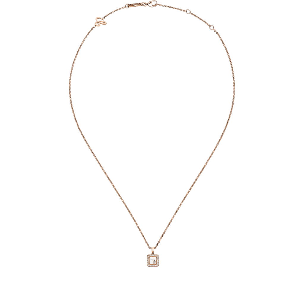Chopard Happy Diamonds Icons Square collier roodgoud met diamant - 79A115-5201 - #4
