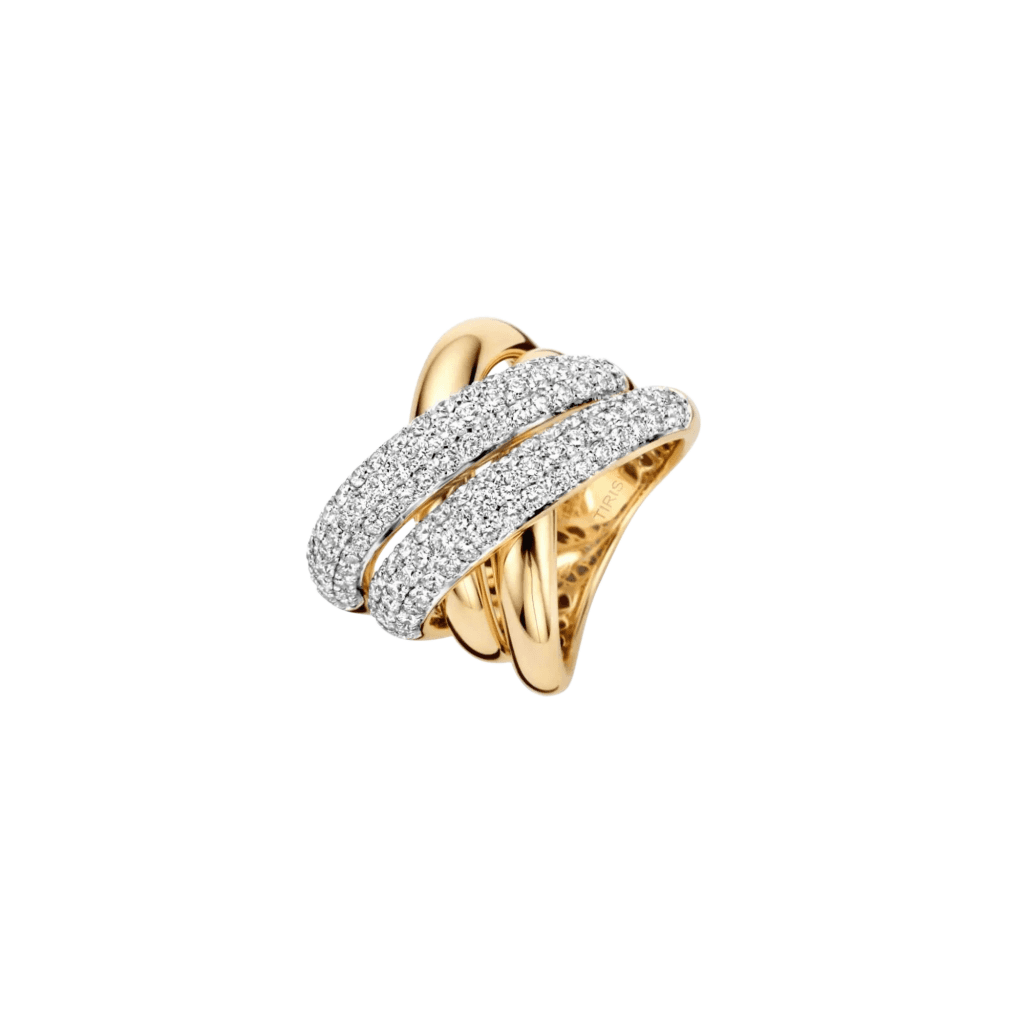 Tirisi Jewelry Amsterdam Due ring geelgoud met diamant - TR9771D(2T) - #1