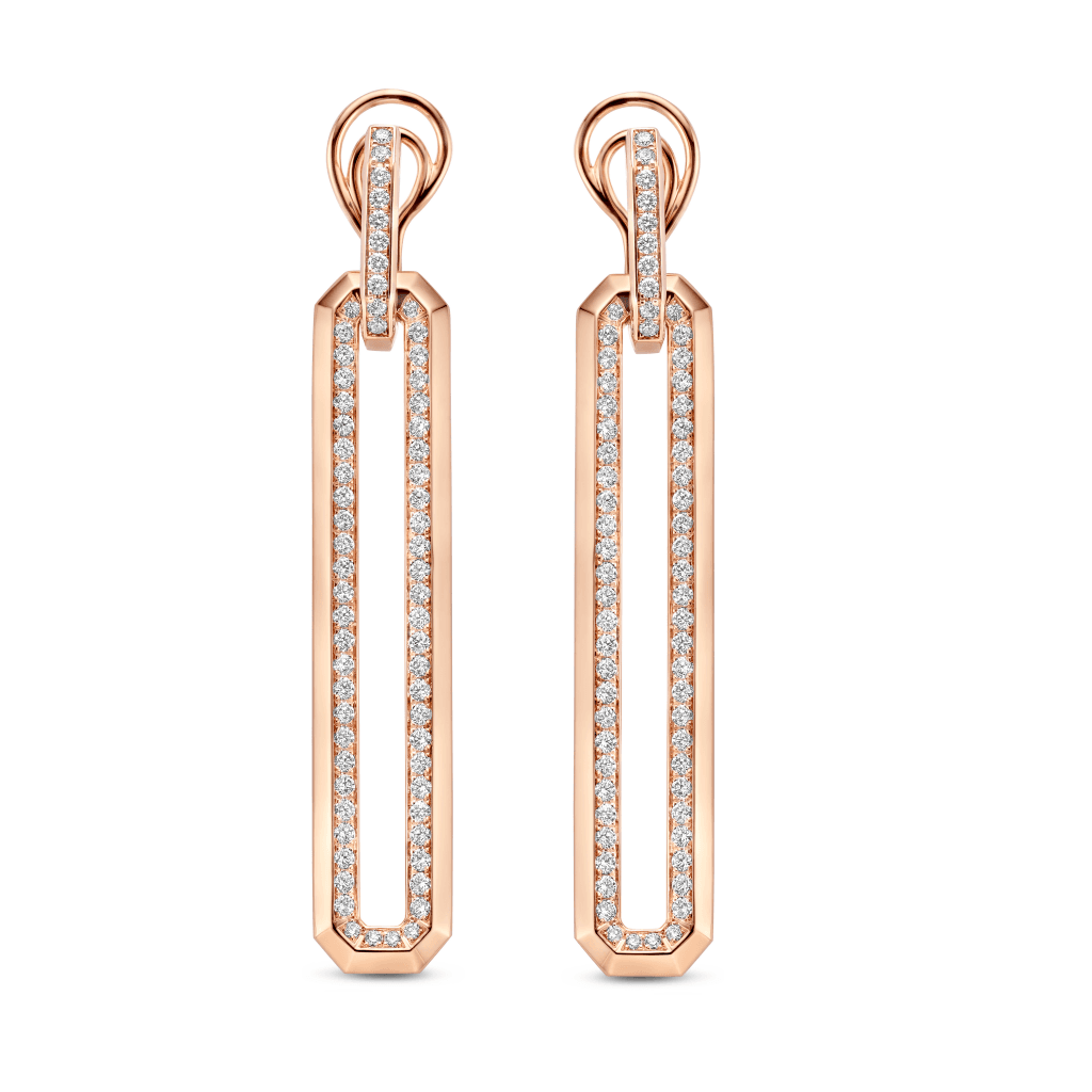 Schaap en Citroen Diamonds oorsieraad roodgoud met diamant - #4