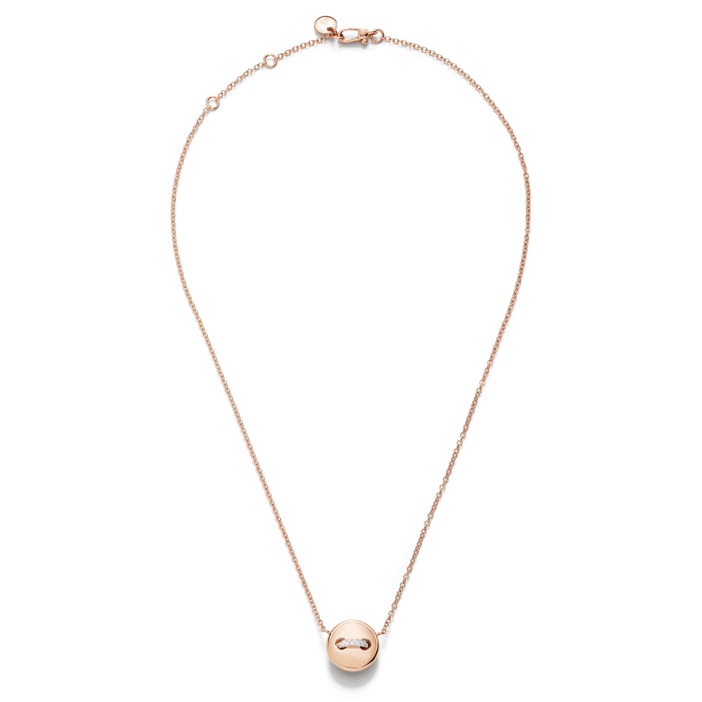 Pomellato Pom Pom Dot collier roodgoud met diamant - PCC5031 O7WHR DB0TU - #3
