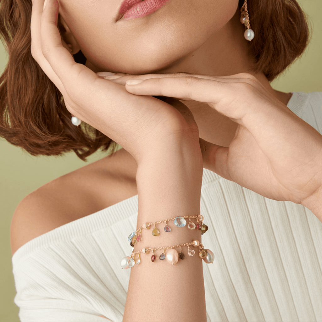 Marco Bicego Paradise armband geelgoud met diversen kleurstenen - BB2584-MIX114 - #2