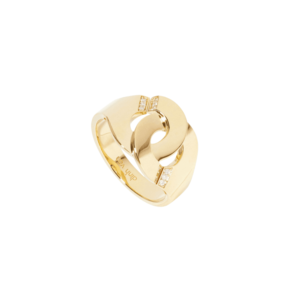 dinh van Menottes dinh van ring geelgoud met diamant - 267211 - #1