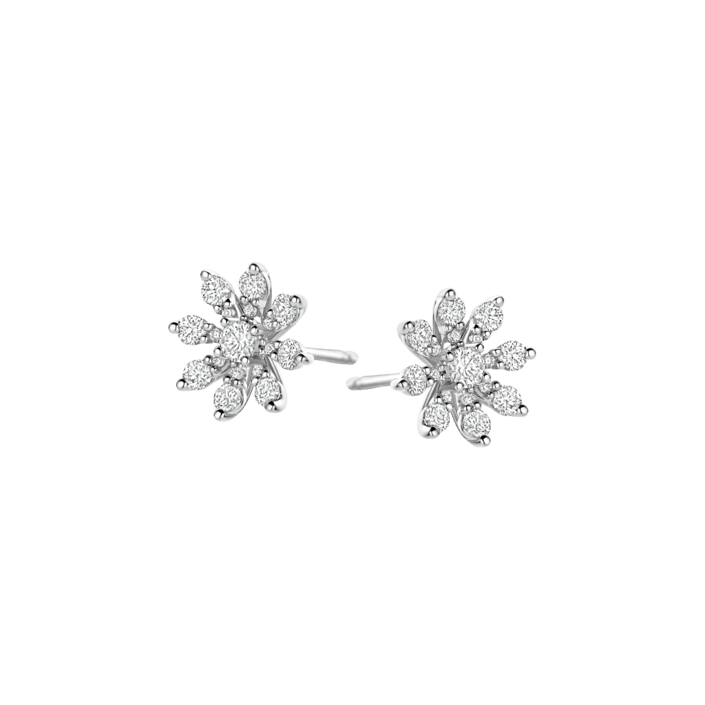 Schaap en Citroen Diamonds oorsieraad witgoud met diamant - #1
