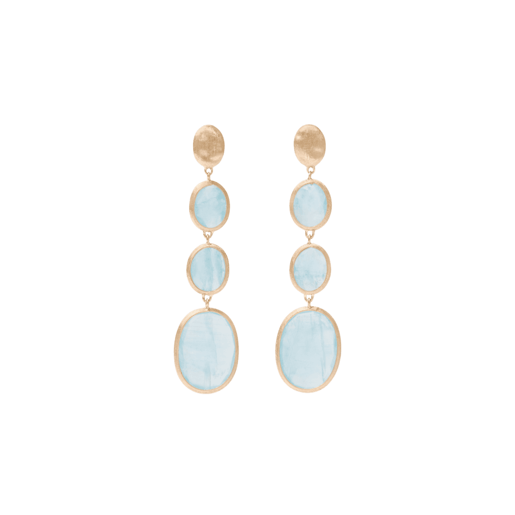 Marco Bicego Siviglia oorsieraad geelgoud met aquamarijn - OB1477-AQ01 - #1