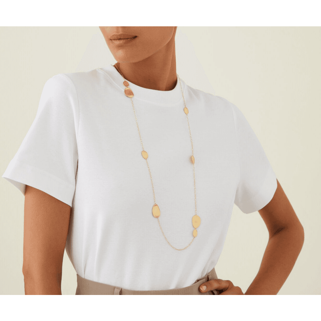 Marco Bicego Lunaria collier geelgoud - CB1790 - #6