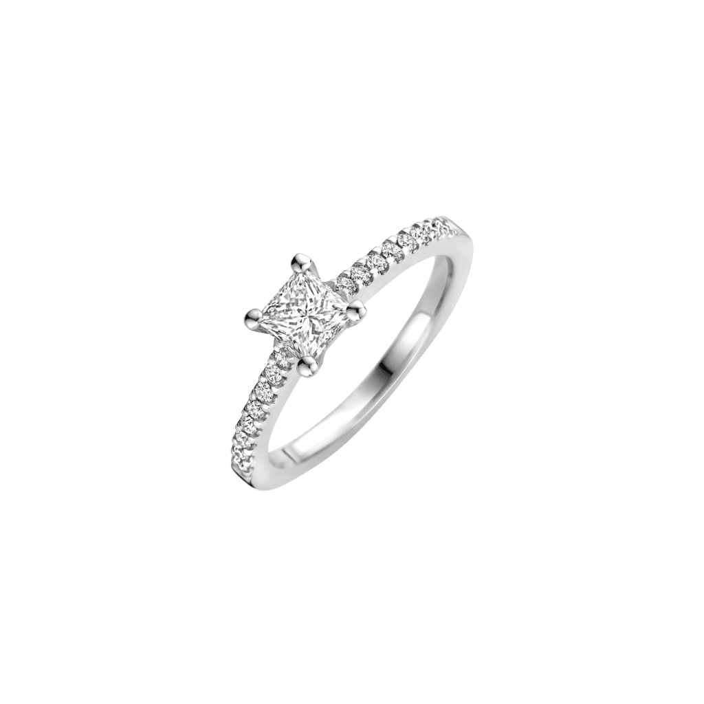 Schaap en Citroen Diamonds ring witgoud met diamant - #1