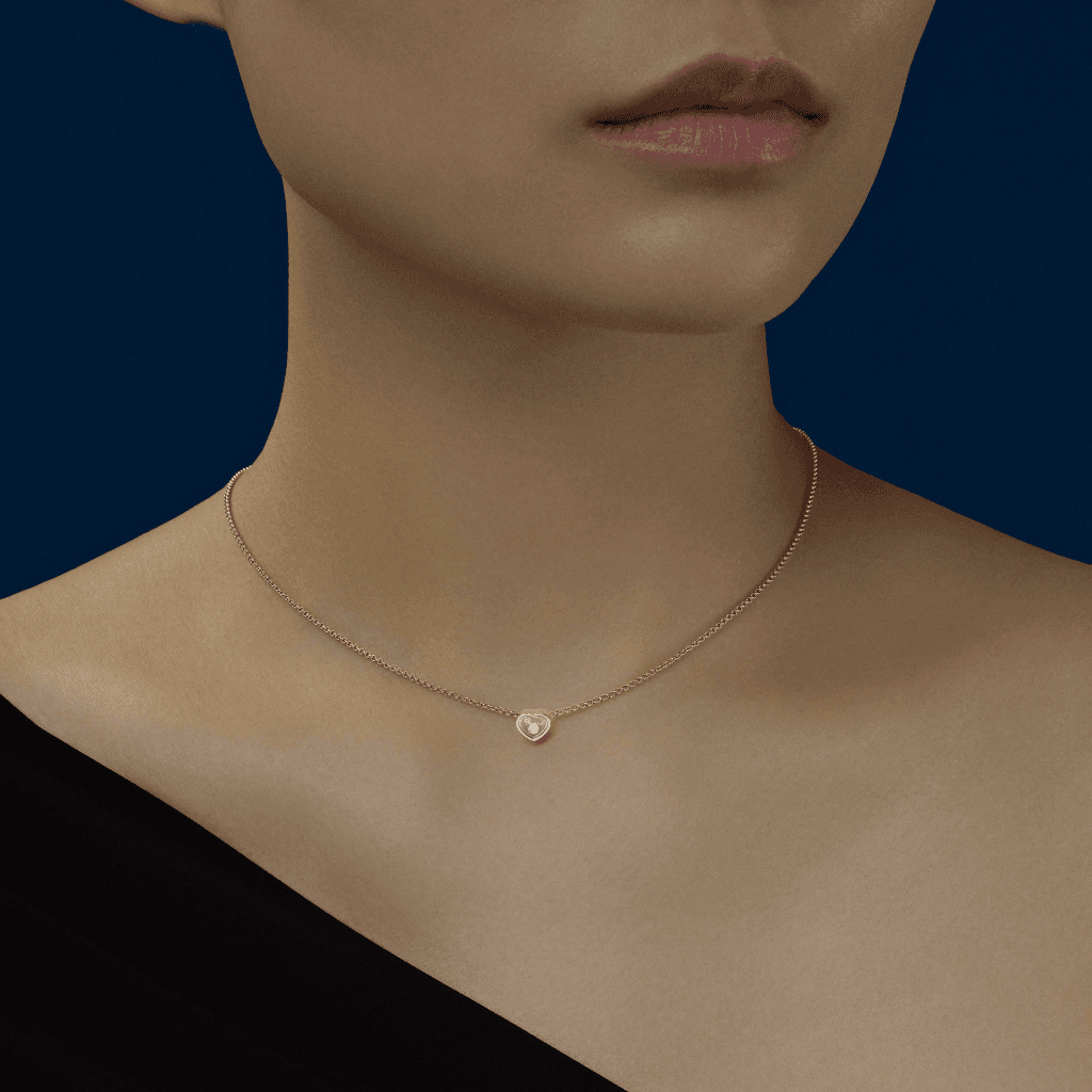 Chopard Happy Diamonds Happy Hearts collier roodgoud met diamant - 81A086-5001 - #2