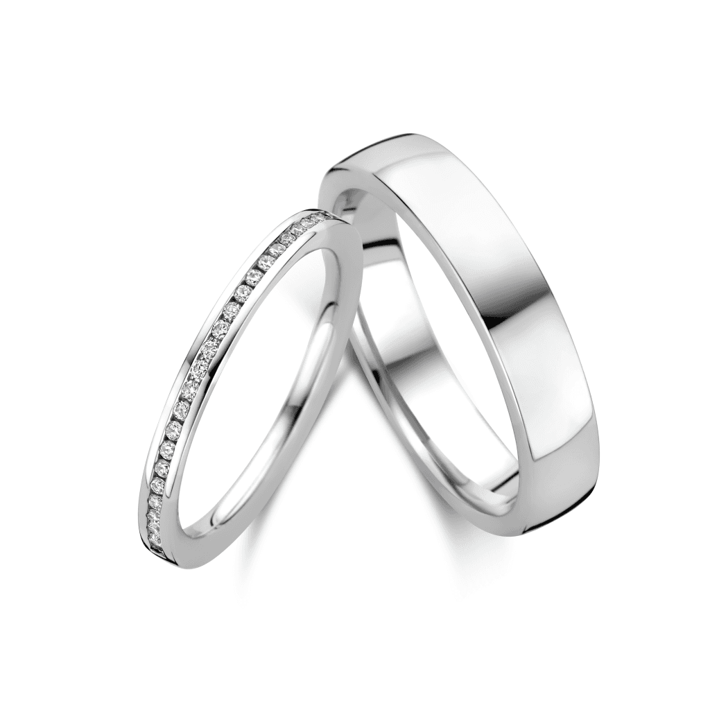 Trouwring Classic Love Collection witgoud - 280154 - #2