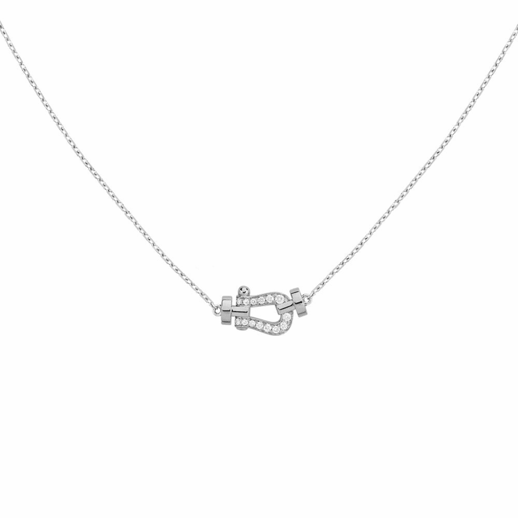 Fred Force 10 collier witgoud met diamant - 7B0281-000 - #1