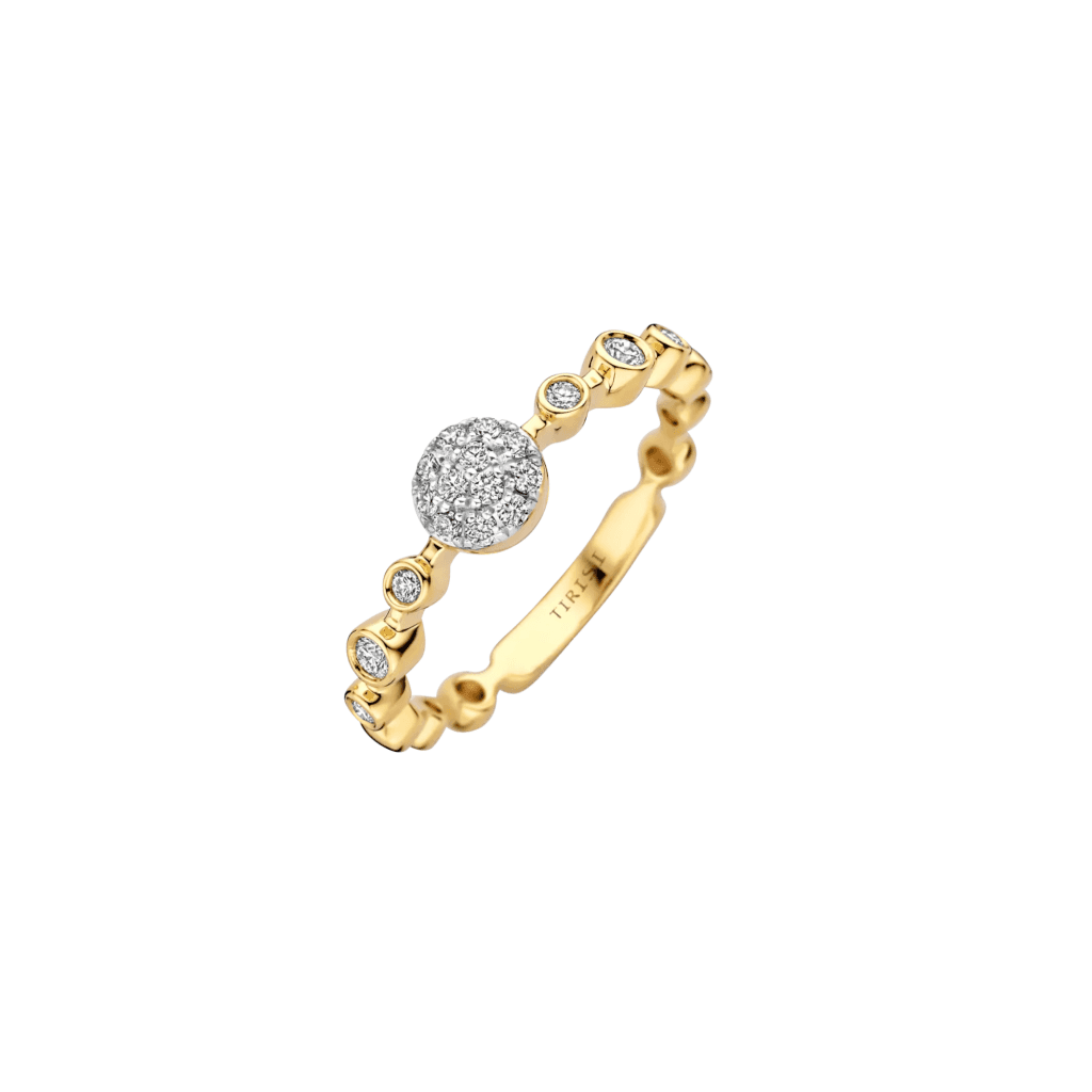 Tirisi Jewelry Venice Exclusive ring geelgoud met diamant - TR9806D(2T) - #1