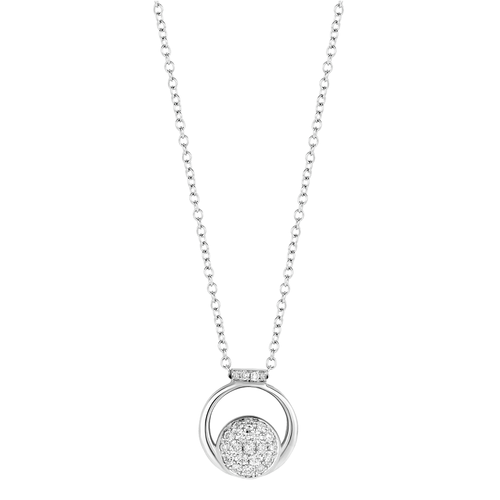 Tirisi Jewelry Amsterdam Wangle collier witgoud - TN2108DW - #2