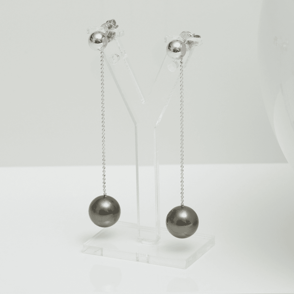 Yana Nesper Urban Nights oorsieraad witgoud met parel - UR2 - #4