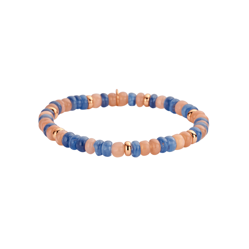 Schaap en Citroen Colours armband roodgoud met diversen kleurstenen - #1