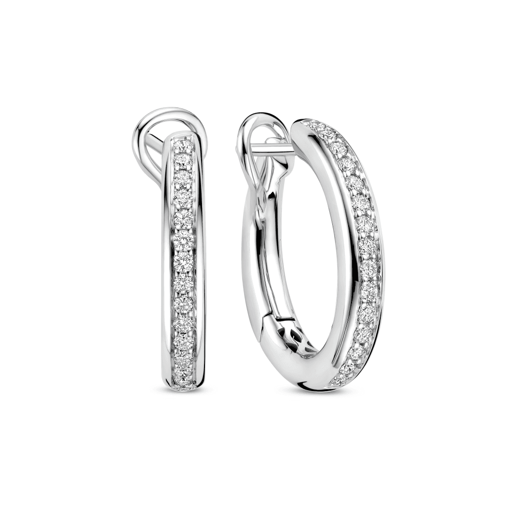 Schaap en Citroen Diamonds oorsieraad witgoud met diamant - #2