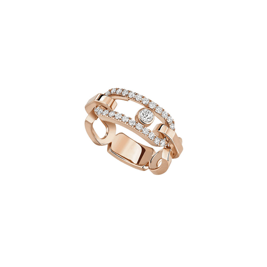 Messika Move Link ring roodgoud met diamant - 12728-PG - #1
