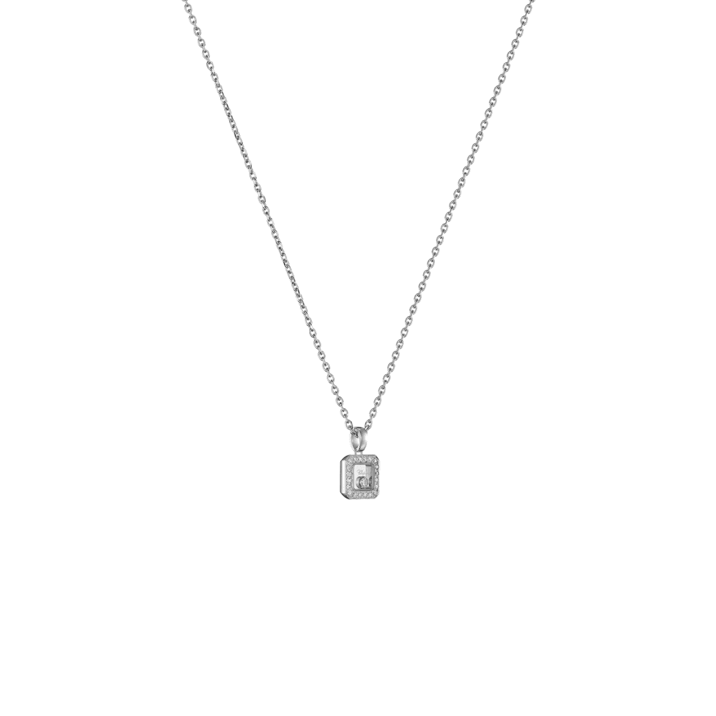Chopard Happy Diamonds Icons Square collier witgoud met diamant - 79A114-1201 - #2