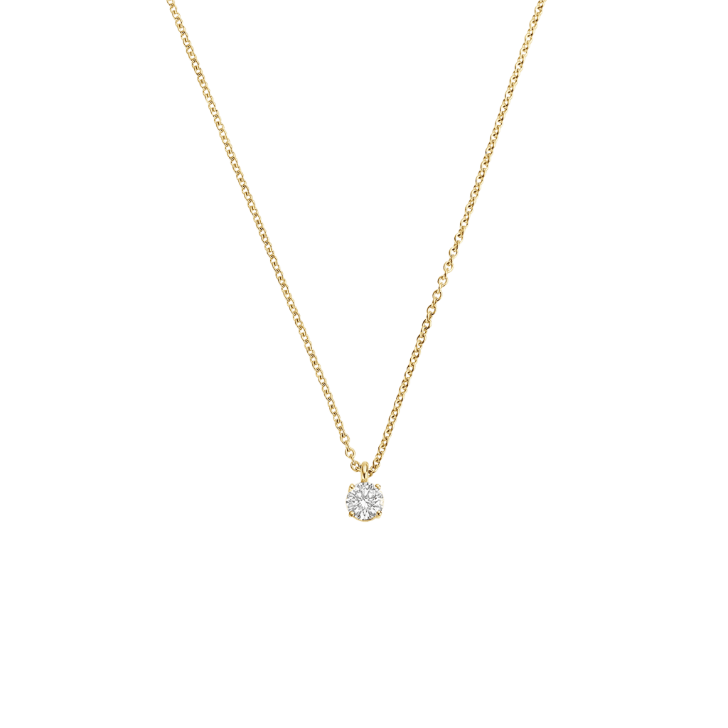 Schaap en Citroen Diamonds collier geelgoud met diamant - #1