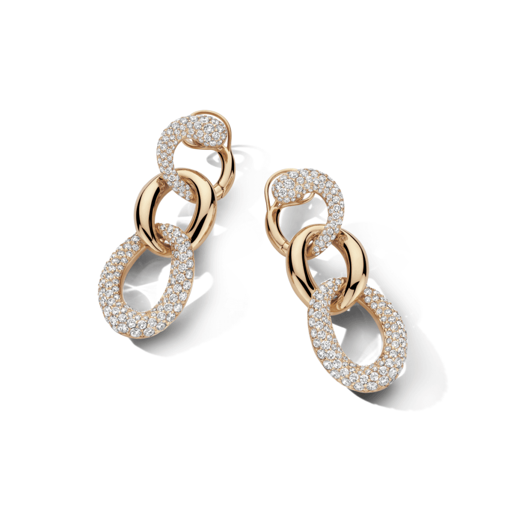 Schaap en Citroen Diamonds oorsieraad roodgoud met diamant - #4