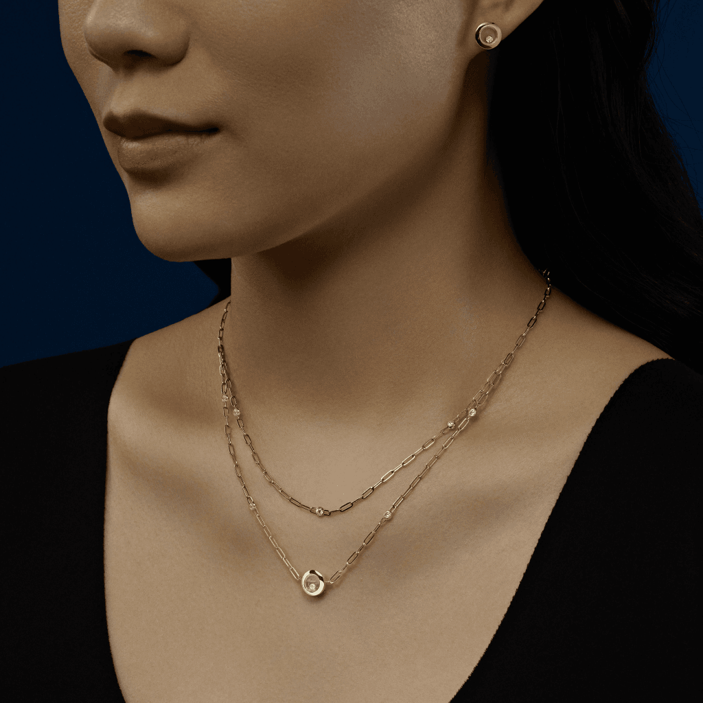 Chopard Happy Diamonds Icons Round collier geelgoud met diamant - 81A017-0020 - #2