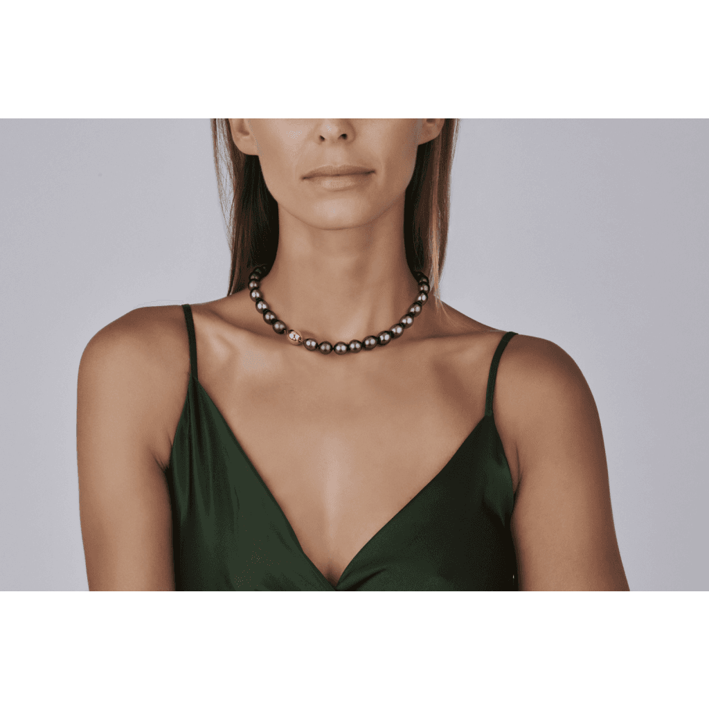 Schaap en Citroen Pearls collier geelgoud met diamant - #2
