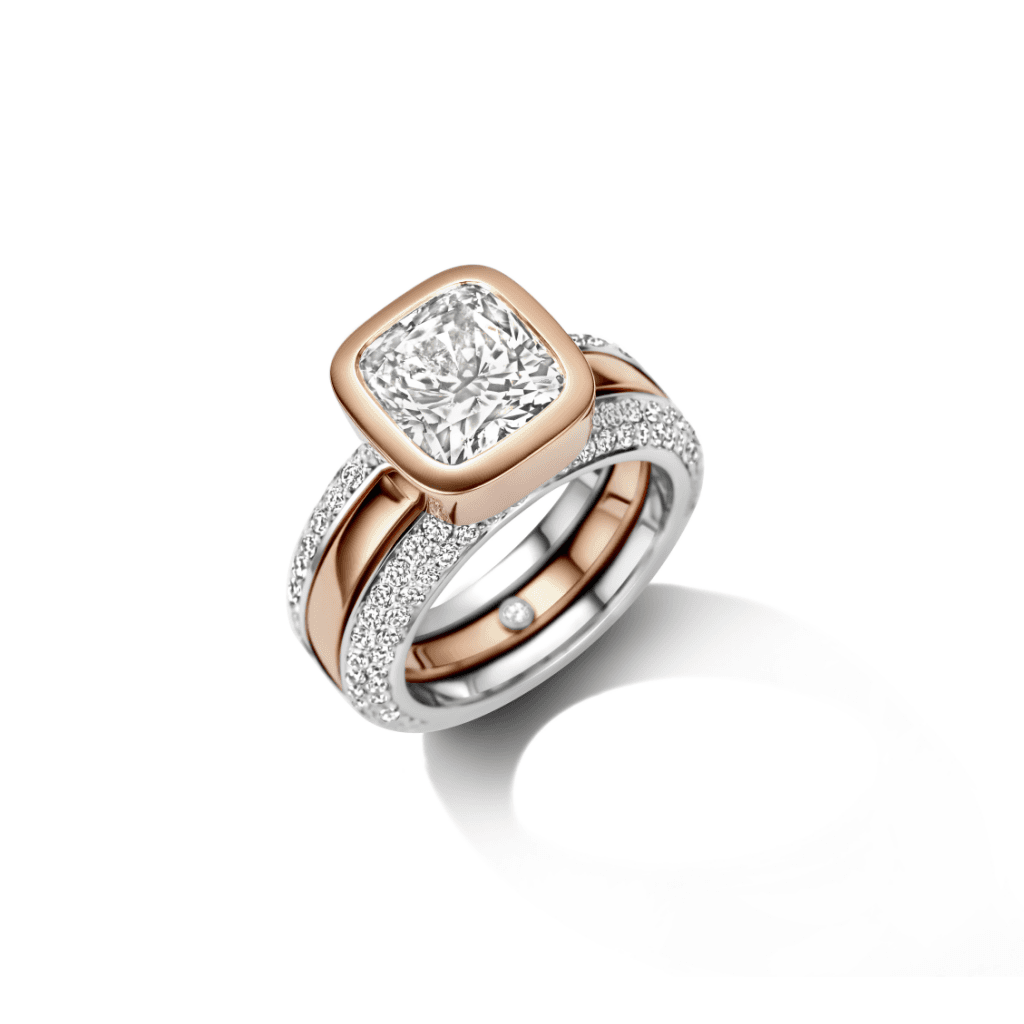 Schaap en Citroen Diamonds ring roodgoud met diamant - #3