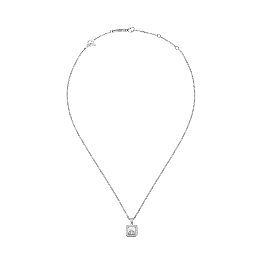 Chopard Happy Diamonds Icons Square collier witgoud met diamant - 79A115-1201 - #2