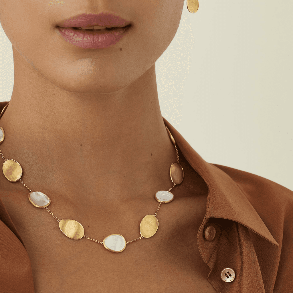 Marco Bicego Lunaria collier geelgoud met parelmoer - CB2099-MPW - #2