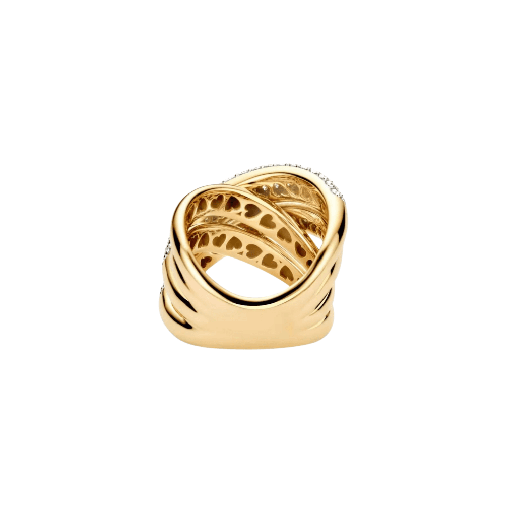 Tirisi Jewelry Amsterdam Due ring geelgoud met diamant - TR9771D(2T) - #4