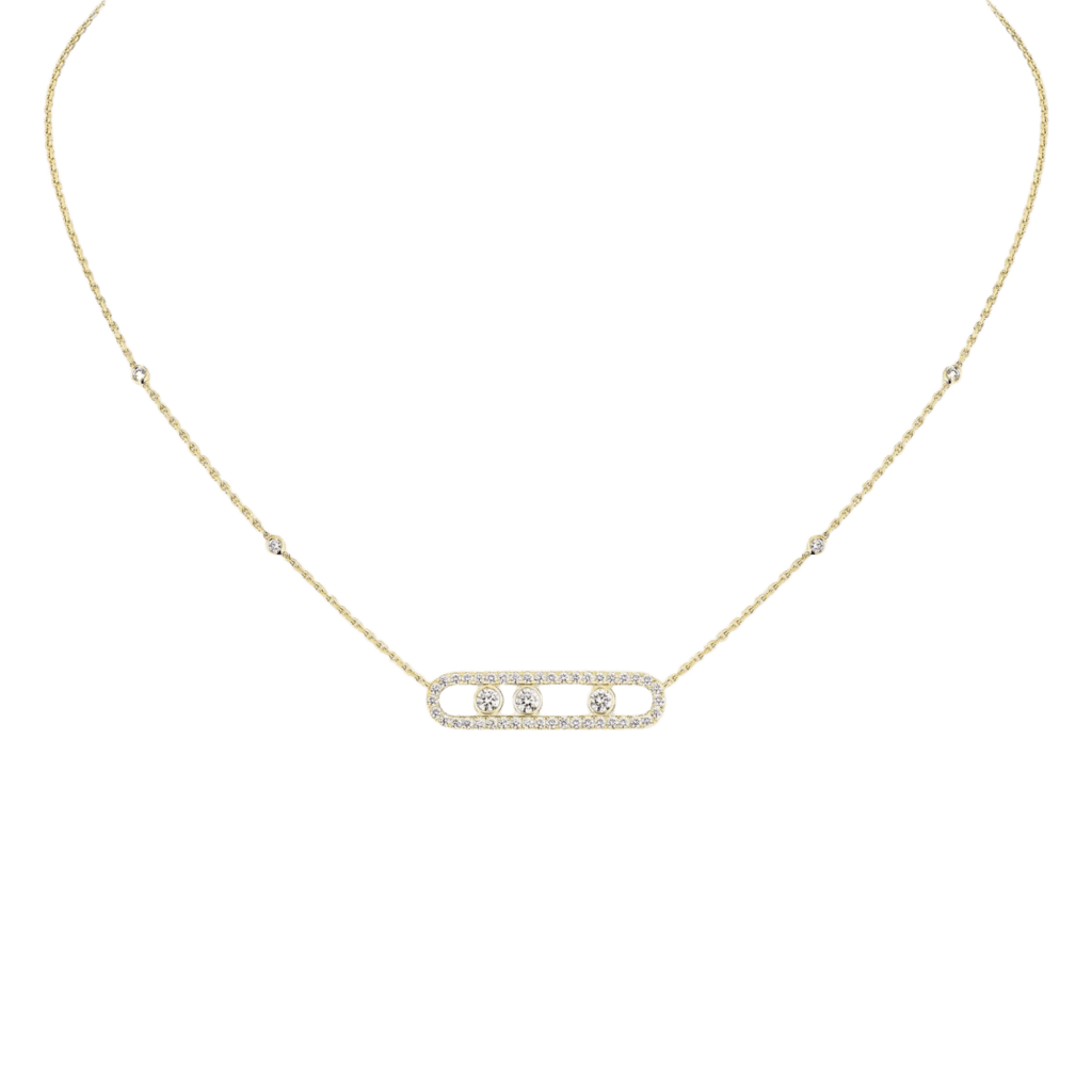 Messika Move Classic collier geelgoud met diamant - 3994-YG - #1