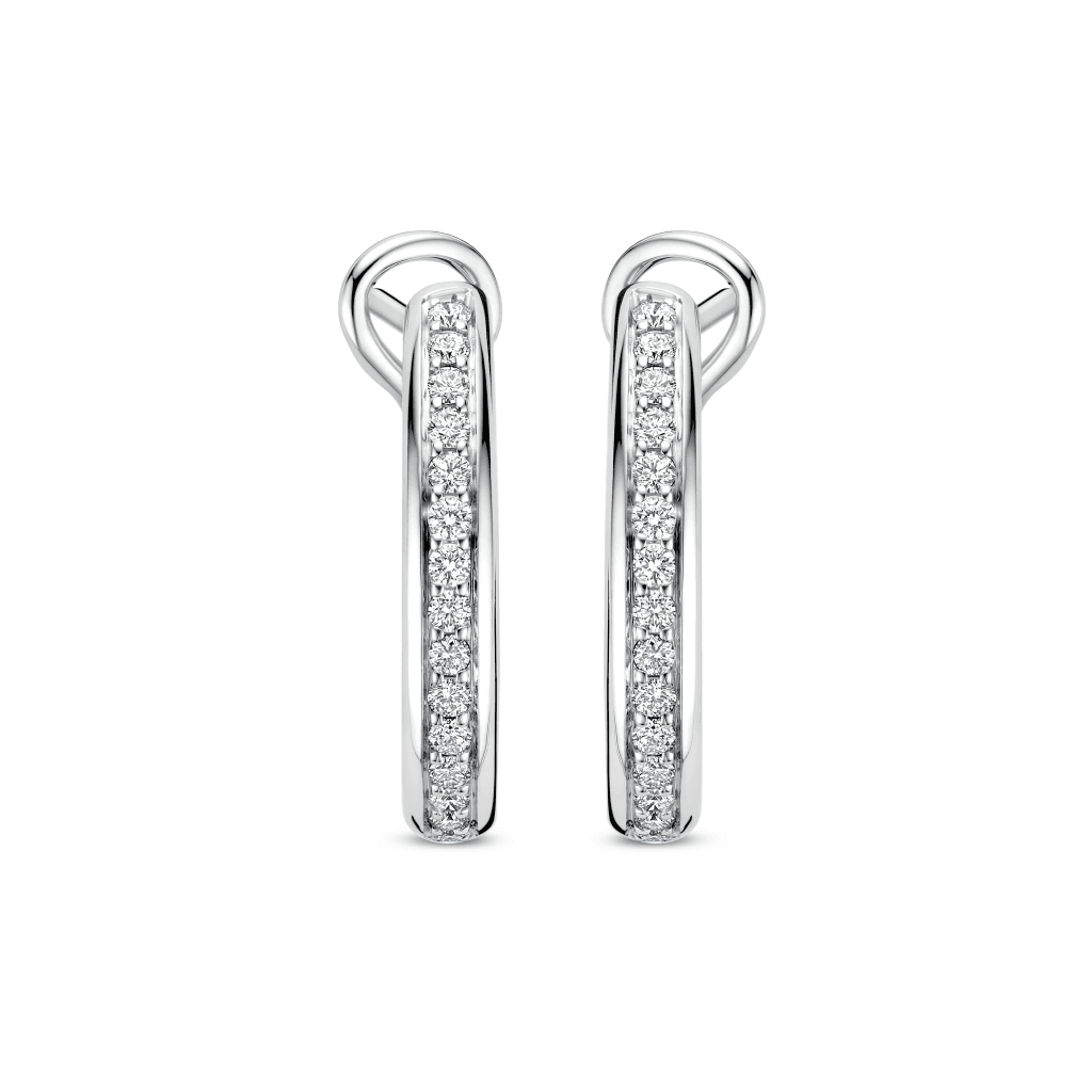 Schaap en Citroen Diamonds oorsieraad witgoud met diamant - #4