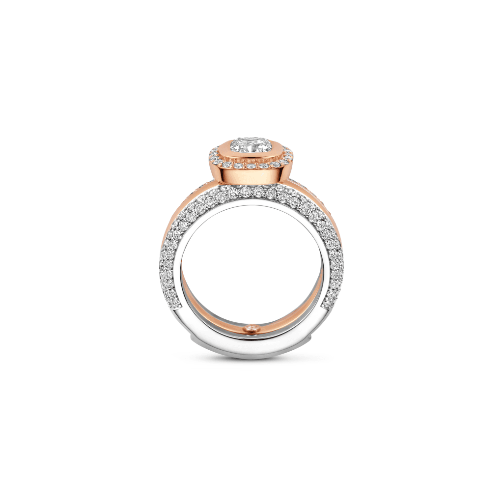Schaap en Citroen Diamonds ring roodgoud met diamant - #14