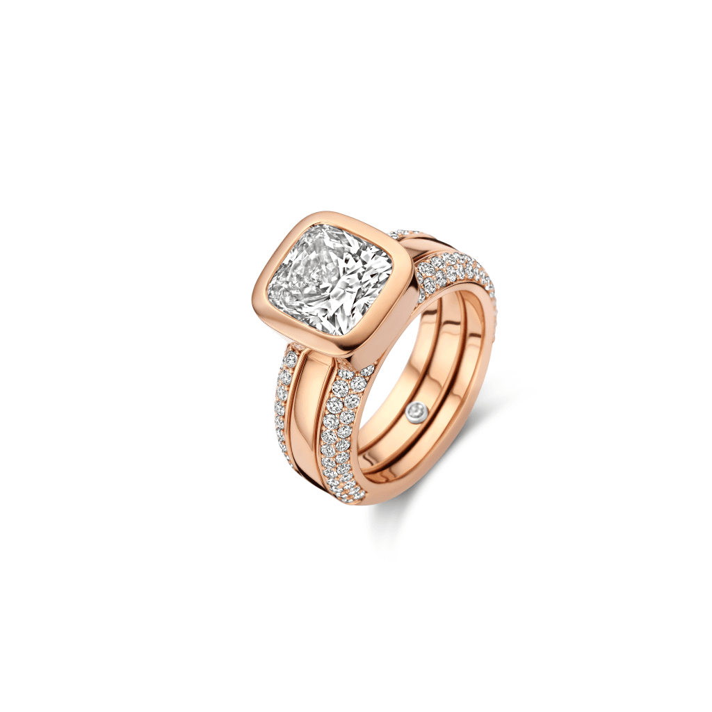 Schaap en Citroen Diamonds ring roodgoud met diamant - #6