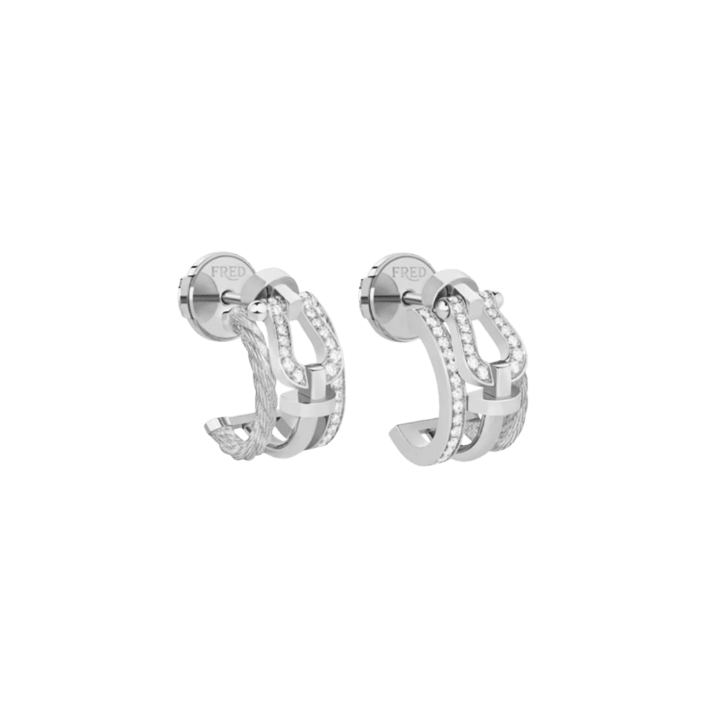 Fred Force 10 Rise oorsieraad witgoud met diamant - 8B0342-000 - #1